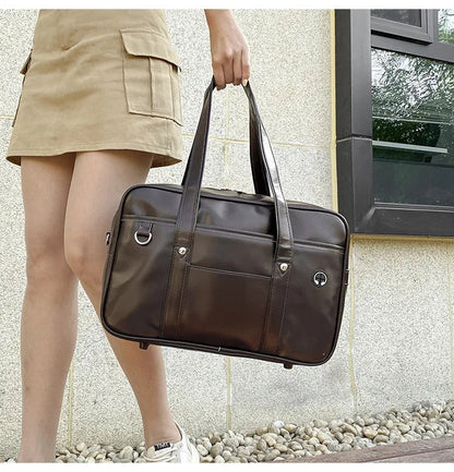 Japanese Casual PU Shoulder Bag Junior High School Students School Bag Handbag Anime Uniform Bag Tote Bags for Women Bolsos RELUX.STORE
