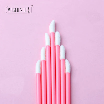 Wholesale 50/1000pcs Lip Brushes Applicators Eyelashes Brush Lipstick Brush Lip Gloss Applicator Wands Makeup Beauty Tool RELUX.STORE