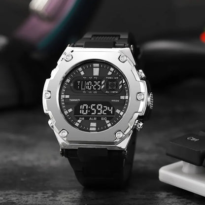 Multifunction Men's Sports Watch Waterproof Luminous Alarm Clock Outdoor Fitness Digital Watch Electronic Wristwatch for Man Kid