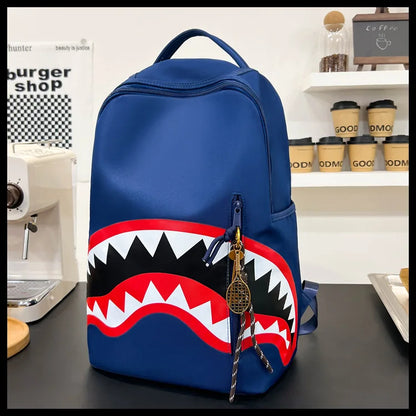 Men's Tactical Backpack: Shark-Mouth Opening Travel Rucksack | Water-Resistant Student Daypack for Outdoor Hiking & College