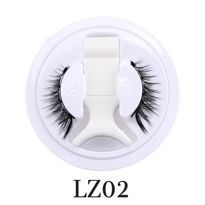 1 Pair Reusable Magnetic Eyelashes Tweezers Set Faux Mink Lashes Handmade 3D Natural False Eyelashes and Magnetic Tweezers Set RELUX.STORE