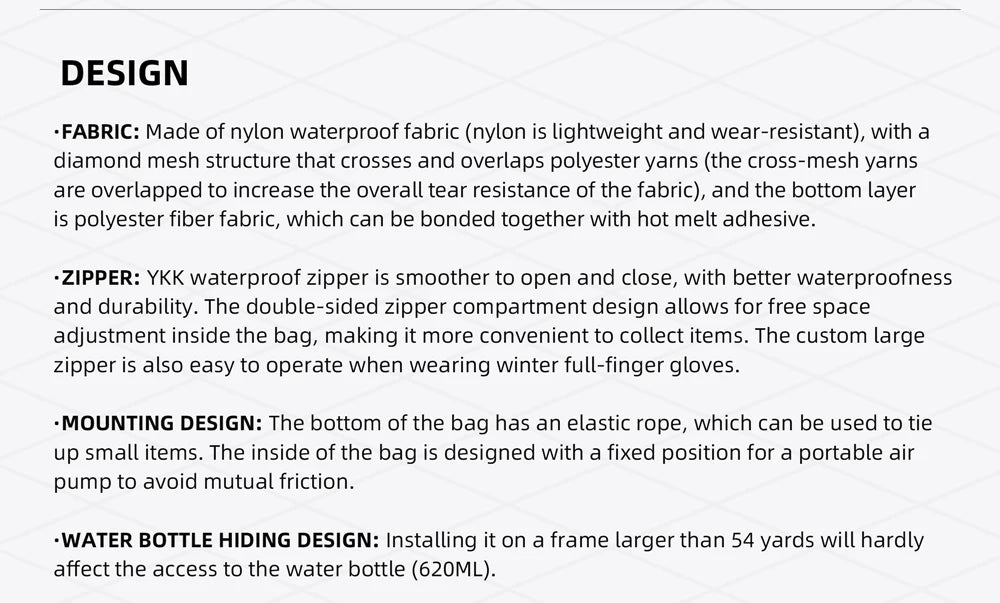 Rhinowalk Bike Frame Bag Water-Resistant Bicycle Triangular Crossbeam Bag For Mtb&Road Gravel Bike With Frame Lengths Over 17 In