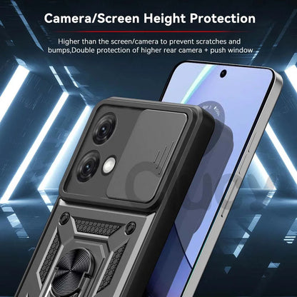 For Motorola Mote G84 G54 G34 G14 G53 G62 G42 G10 G20 G30 E22i E20 E30 E40 Case Slide Camera Shockproof Armor Protect Cover RELUX.STORE