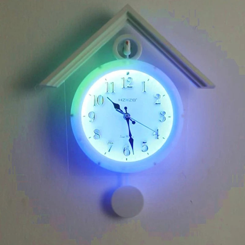Luminous Wall Clock Luxury Cuckoo Clocks Led Watch Retro Table Clock Bedroom Silent Living Room Decoration Elegant Room Ornament RELUX.STORE