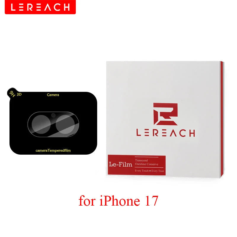 Lereach Tempered Glass Camera Lens Protector for iPhone 17 Pro Max / Air / 17 Pro Scratch Resistant High Transparency RELUX.STORE
