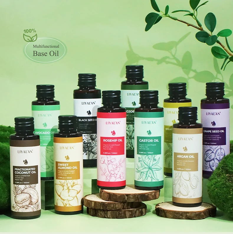 100ml Black Cumin Seed Oil For Hair Growth Thicken Hair Cold Pressed Liquid Nourish Nail Skin Anti-oxidant Body Massage RELUX.STORE