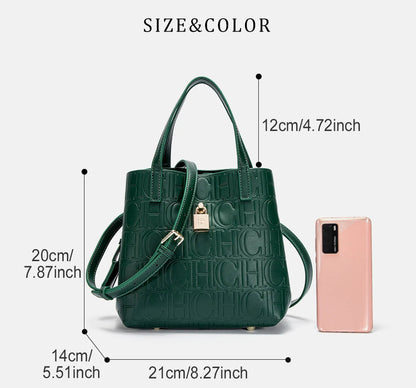 Classic Simple Solid Color Women's New 2024 Large Capacity Handbag Letter Element Women's Handbag RELUX.STORE