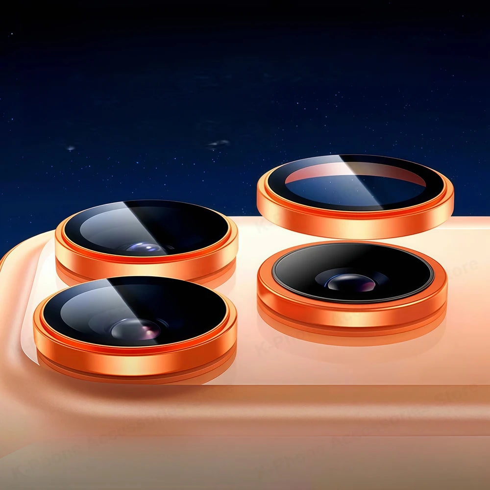 Metal Glass Camera Protector For iPhone 17 Pro 17Pro Max 17 ProMax Lens Tempered Glass Ring Cover For iPhone17 Pro Max Lens Case RELUX.STORE
