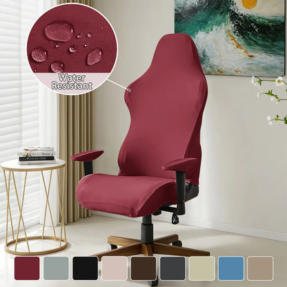 4pcs/set Elastic milk silk water and electricity resistant competitive chair cover, internet cafe gaming hall chair cover