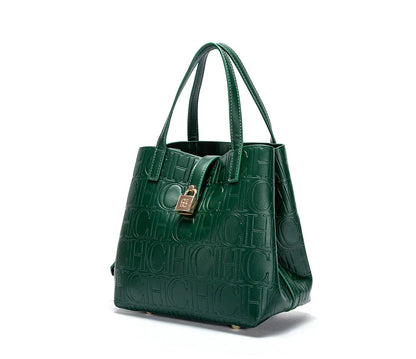 Classic Simple Solid Color Women's New 2024 Large Capacity Handbag Letter Element Women's Handbag RELUX.STORE