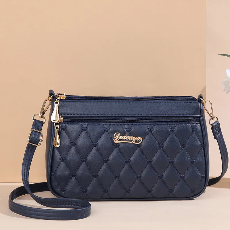 Embroidery Messenger Bags Women Leather Handbags Bags for Women Sac a Main Ladies hair ball Hand Bag RELUX.STORE