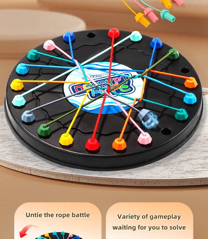 2025 New Rope Breaking Battle Challenge Puzzle Toy Knot Toy Children's Rope Decoding Game Logic Training