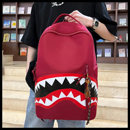 Men's Tactical Backpack: Shark-Mouth Opening Travel Rucksack | Water-Resistant Student Daypack for Outdoor Hiking & College