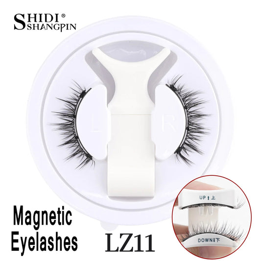 1 Pair Reusable Magnetic Eyelashes Tweezers Set Faux Mink Lashes Handmade 3D Natural False Eyelashes and Magnetic Tweezers Set RELUX.STORE