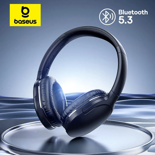 Baseus D02 Pro Wireless Headphones Bluetooth Earphone 5.3 Foldable Headset Sport Over the Ear Headphone Gaming Bluetooth Earbuds RELUX.STORE