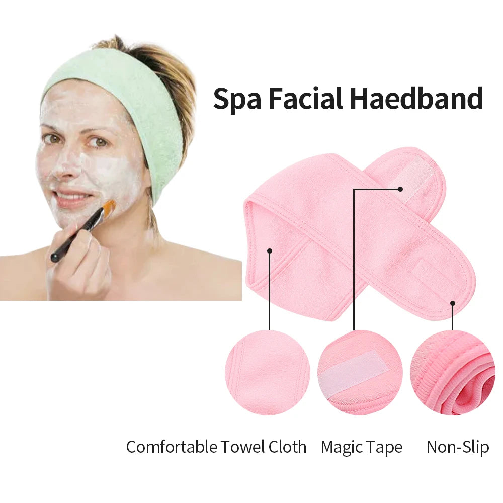 Eyelash Extension Headband Makeup Eyelash Extension Supplies Lashes Accessories Face Washing Bath SPA Facial Adjustable Headband RELUX.STORE