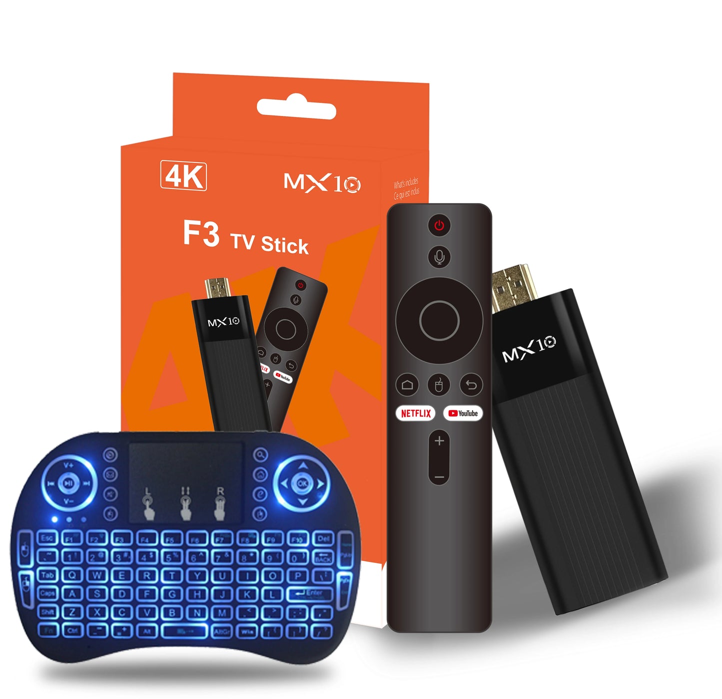Factory Directly MX10-F3 TV Stick 4K Android 11 Allwinner H313 2.4G&5G Wifi 2GB 16GB Tv Box Fire Tv Stick 4K