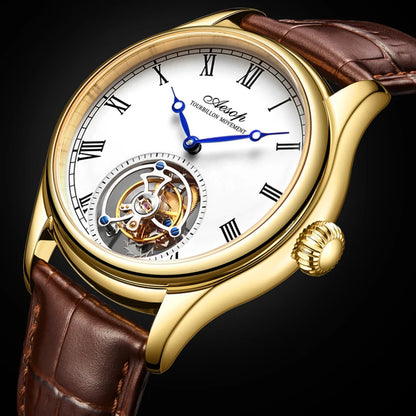 Aesop Real Flying Tourbillon Movement Mechanical Watches Luxury Watch for Men Skeleton Tourbillon Watch Sapphire Official StoreS