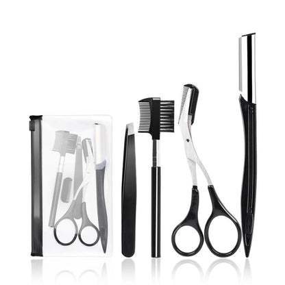 3-11PCS Eyebrow Trimmer Set Scissors Tweezers Eyebrow Razor Scraping Eyebrow Comb Razor Eyebrow Clip Makeup Tools Sets RELUX.STORE