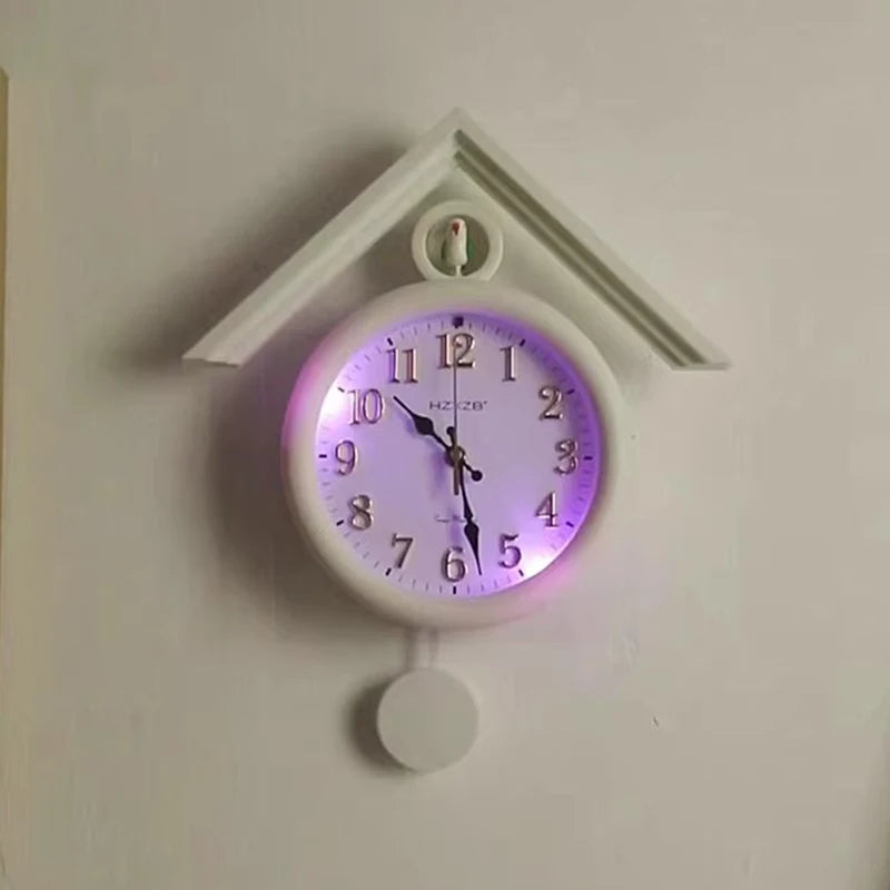 Luminous Wall Clock Luxury Cuckoo Clocks Led Watch Retro Table Clock Bedroom Silent Living Room Decoration Elegant Room Ornament RELUX.STORE