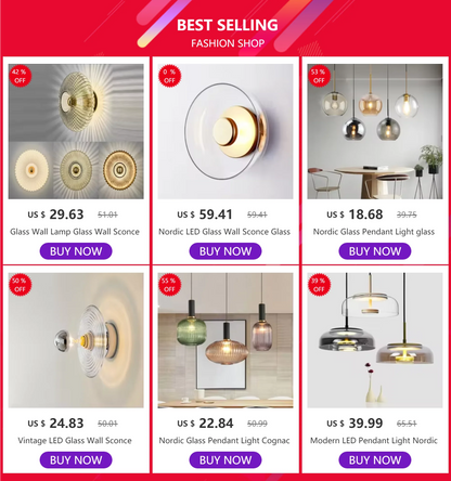 Glass Wall Lamp Glass Wall Sconce For Corridor Background Bedroom Living Room Bedside Ambiance Wall Light Indoor Home Decor RELUX.STORE