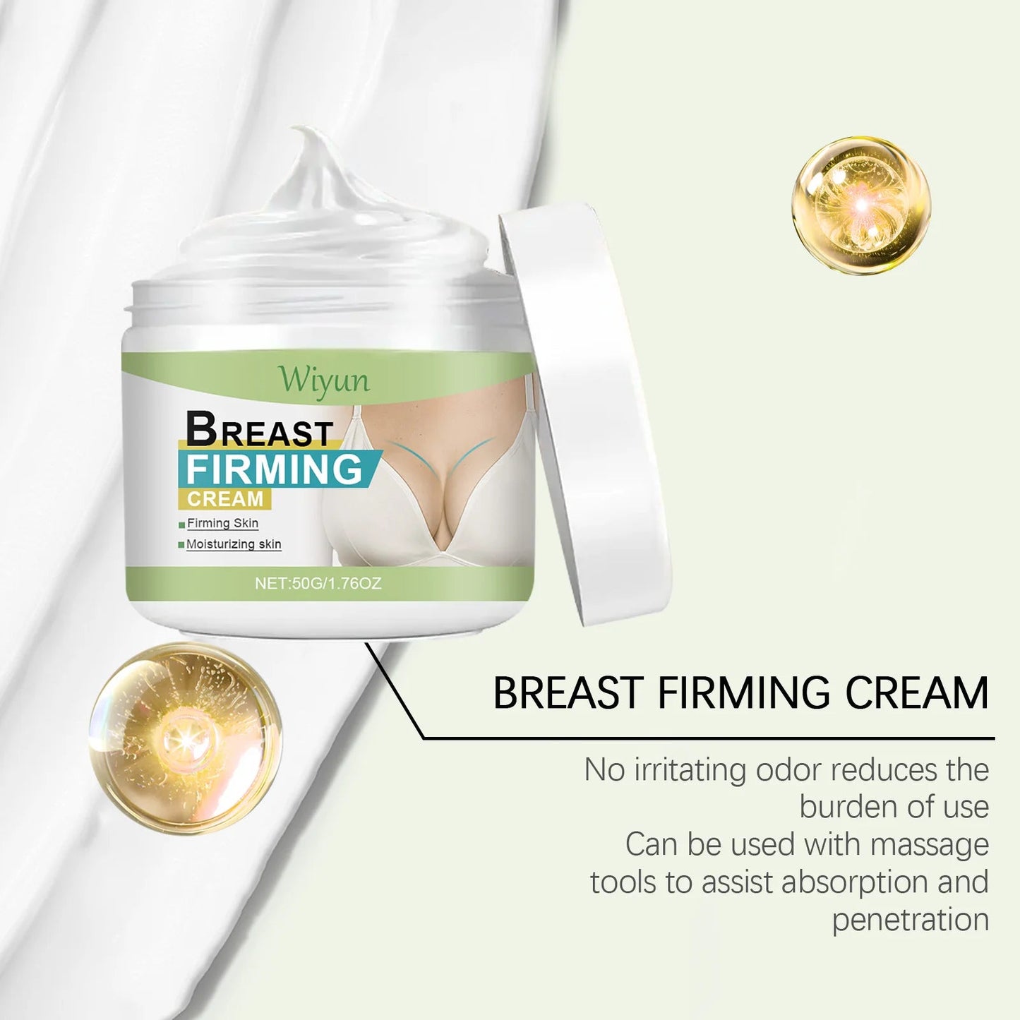 Breast Firming Cream Lifting Tightening Moisturizing Anti-Sagging Improves Elasticity Fast Absorbing for Women's Bust Care RELUX.STORE