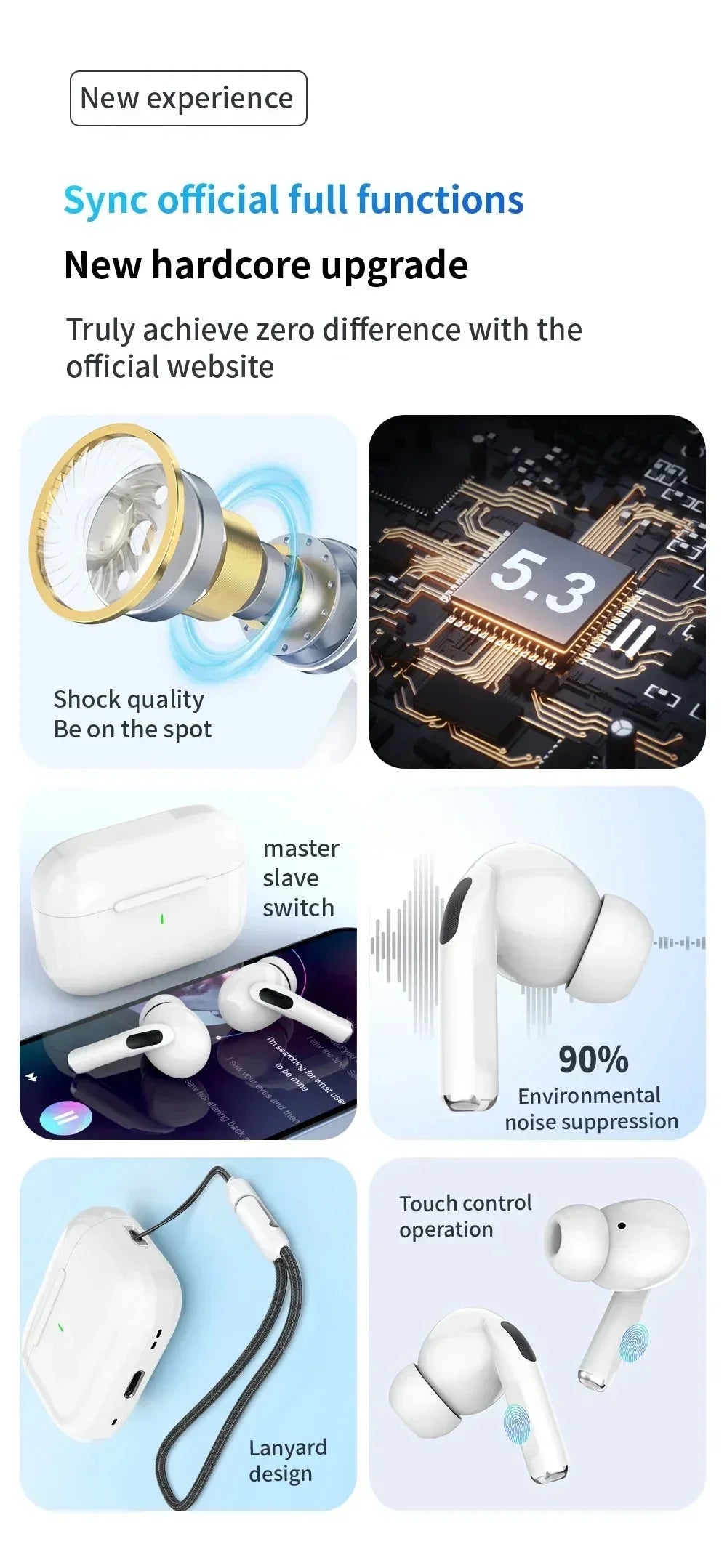 2025 New Air Pro Bluetooth Earphones Wireless Headset HiFi Sound Headphones Low Latency Earbuds Waterproof for IPhone Android RELUX.STORE