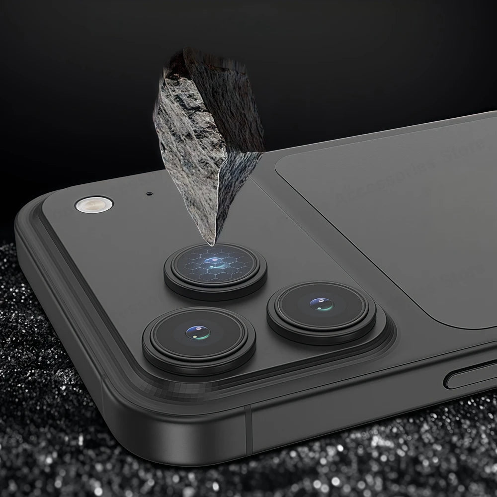 Easy Install Camera Tempered Glass For iPhone 17 Pro Max 17 Air 16 15 Dust Free Lens Protector For iPhone 16 17Pro Max Lens Cap RELUX.STORE