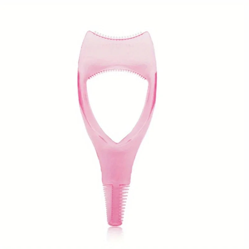 3 in 1 Mascara Applicator Template with Eyelash Curler Guard and Case, Eyeliner Holder, Eyelash Aid, Eyebrow Drawing Tool RELUX.STORE
