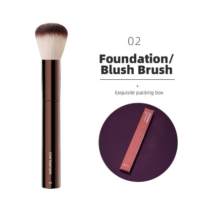 Hourglass Makeup Brush All Kinds Eyeshadow Foundation Concealer Powder Bronzer Blusher Eyeliner Retractable Professional Brushes RELUX.STORE