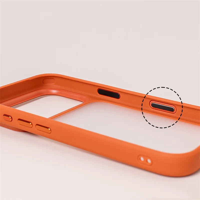 Active Touch Camera Button Matte Armor Case For iPhone 17 Air 16Pro 15 17Pro Max Translucent Hybrid Shockproof Hard Phone Cover RELUX.STORE