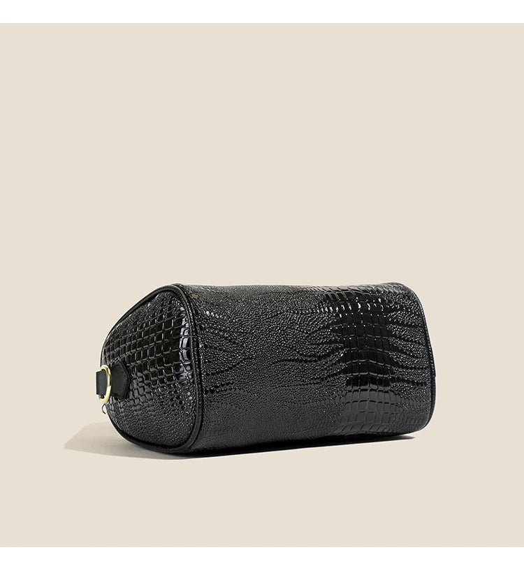 Small Handbag Women's Fashion Shoulder Crossbody Bag Solid Color Black