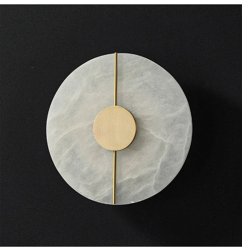 LUMA Modern Luxury Creative Marble Wall Light - Alabaster Marble Wall Sconce for Bedroom Bedside Living Room Aisle Indoor Decor
