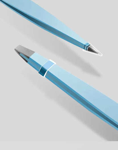 Eyebrow Tweezer Colorful Hair Beauty Fine Hairs Puller Stainless Steel Slanted Eye Brow Clips Removal Makeup Tools RELUX.STORE