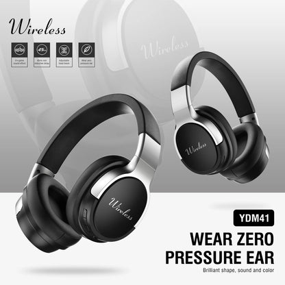 Bluetooth Wireless Over-Ear Headphones with 48H Playtime and with Microphone, HiFi Stereo Foldable Lightweight Headphones for de