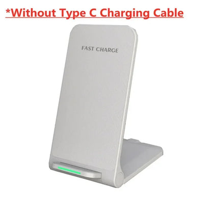 Foldable 30W Wireless Charger Stand Pad For iPhone 16 15 14 13 12 Pro X XS 8 Samsung Xiaomi Induction Fast Charging Dock Station