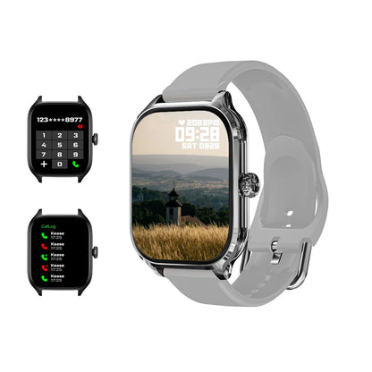 LAXASFIT New H9 Promax Smart Watch Dial to Answer Calls Calorie Tracking Heart Rate Oximetry Monitoring Bluetooth Smartwatch