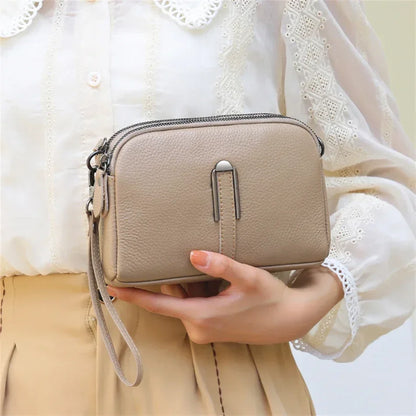 Genuine Leather Shoulder Bag Luxury Women's Handbags Bag for Woman 2024 Female Clutch Phone Bags Casual Crossbody Messenger Bags