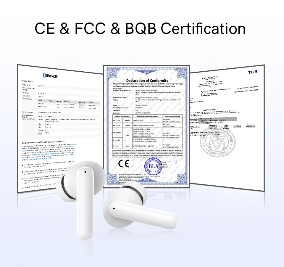 QCY T13 ANC Earphone Bluetooth 5.3 Active Noise Cancellation -28dB Wireless Headphone Fast Charge Earbuds 0.068' Low Latency RELUX.STORE