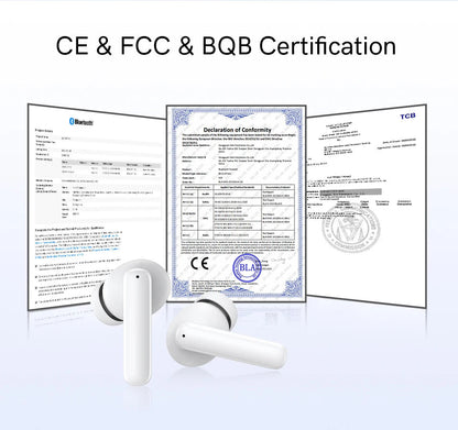 QCY T13 ANC Earphone Bluetooth 5.3 Active Noise Cancellation -28dB Wireless Headphone Fast Charge Earbuds 0.068' Low Latency RELUX.STORE