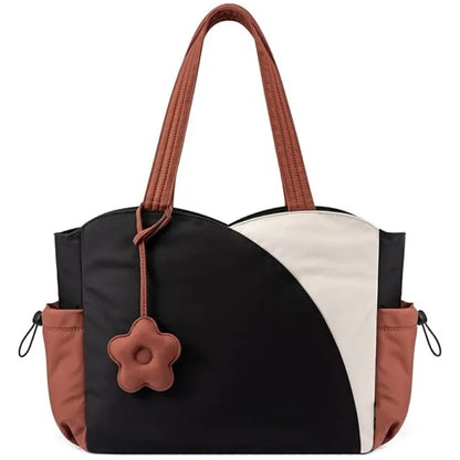 Women's Tote Work Bag for Teachers and Nurses - Daily Travel Handbag with Cup Holder Durable Polyester Fabric