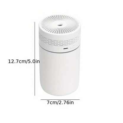250ML Car Air Humidifier Portable Mini Spray Mist Humidifier with LED Light USB Powered Essential Oil Difffor Bedroom and Travel