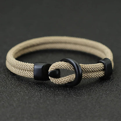 Fashion Rope Bracelet Men Double Layer Outdoor Camping Braclet Homme Accessories Survival Paracord Braslet Gift For Him RELUX.STORE
