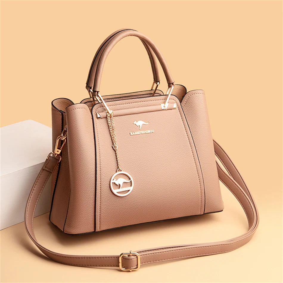 2024 Luxury Women Designer 3 Layers Shoulder Crossbody Sac Ladies Large Capacity Leather Handbags Shopper Brand Messenger Totes RELUX.STORE