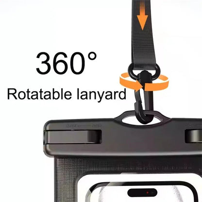 2 in 1 Waterproof Armband Bag Phone Case for IPhone 16 15 14 13 12 11 Pro Max IPhone16 ProMax Swim Dry Pouch Cover with Lanyard
