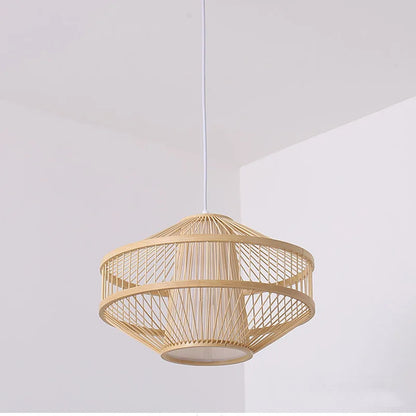 New Chinese Style Bamboo Chandelier Restaurant Lamps Creative Features Restaurant Bar Hot Pot Restaurant Tea House Pentent Lamp