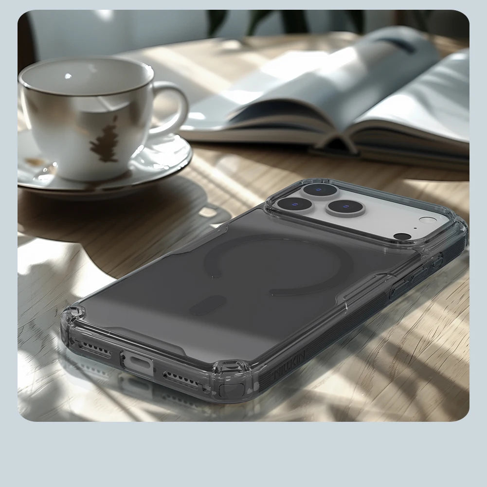 For iPhone 17 Pro Max / 17 Air Nillkin Magnetic Case TPU Soft Ultra Clear Magsafe Phone Case Back Cover Protection For iPhone 17 RELUX.STORE