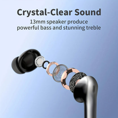Blue Tooth Headset Touch Control Headphone Voice Control Sports Gaming Earphone With Microphone IPX7 Waterproof Men Women Gift