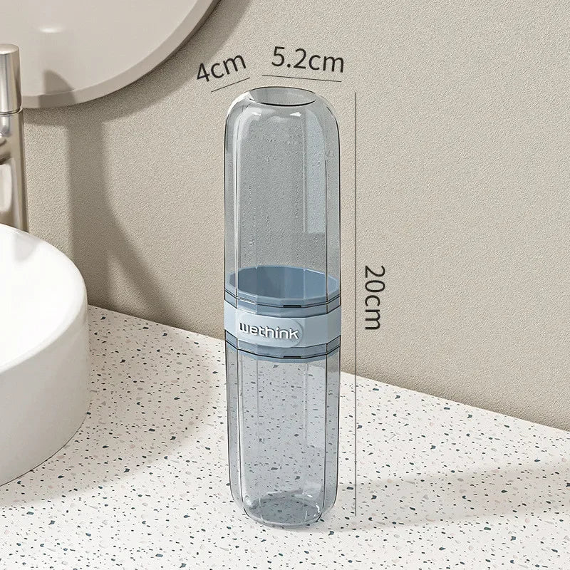 Toothbrush Travel Containers Transparent Portable Toothbrush Case Outdoor/business Trip/travel Acessories