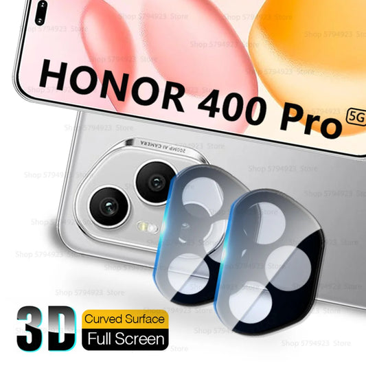 2Pcs Back Camera Glass Cover For Honor 400 Pro Lite 5G Curved Lens Protector Film Honor400Pro Honor400 Lite Honor 400Lite 400Pro